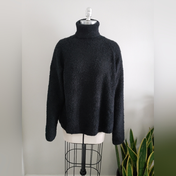 BNWT 2000s chunky knit oversized raglan sleeve turtleneck - Picture 2 of 11